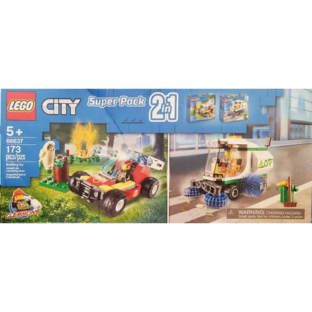 LEGO City Super Pack 2 in 1 - Forest Fire & Street Sweeper 66637