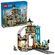LEGO City Central Train Station Building Toy - Multi-Level Pretend Play Set for Boys & Girls, Ages 7+ Building Blocks for Kids Who Love Train Sets - Gift Idea for Holidays & Birthdays - 60469