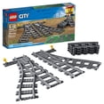 thumbnail image 1 of LEGO City Trains Switch Tracks 60238, 6 Pieces, Toy Train Track Extension Pack, Accessory Set, 1 of 6