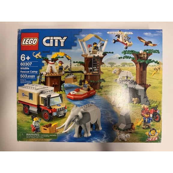 LEGO City Wildlife Rescue Camp 60307 Building Toy for Kids Aged 6 and Up (503 Pieces)