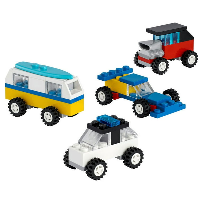 LEGO Classic 30510 90 Years of Cars 71 Piece Iconic Cars Toy Set Polybag  with 4 Mini Build Cars for Builders Aged 4 and Up, Multicolor