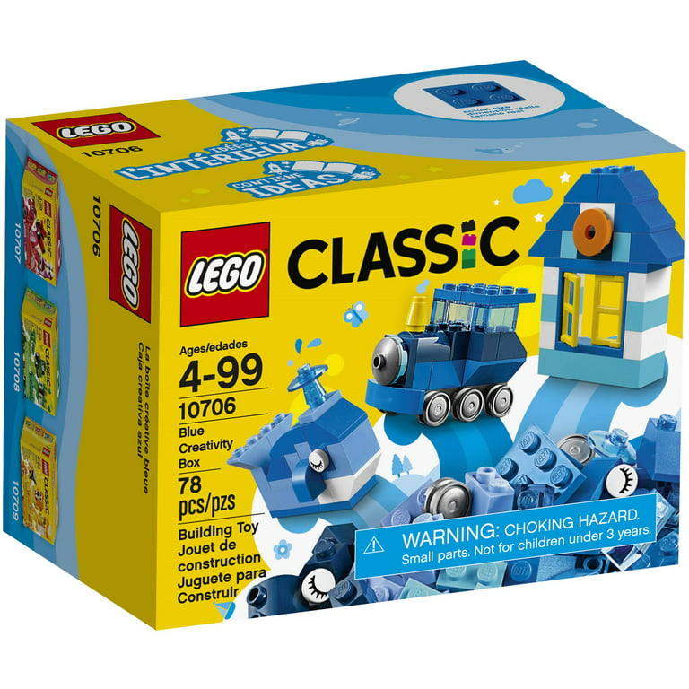 Duplicatie Kreet Plak opnieuw LEGO¨ Classic Blue Creativity Box 10706 (78 Pieces) - Walmart.com