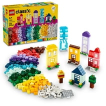 LEGO Classic Creative Houses Brick Building Set for Kids, Toy House Gift with Accessories and Doll Houses, Creative Toy for Young Builders, Boys and Girls Ages 4 and Up, 11035