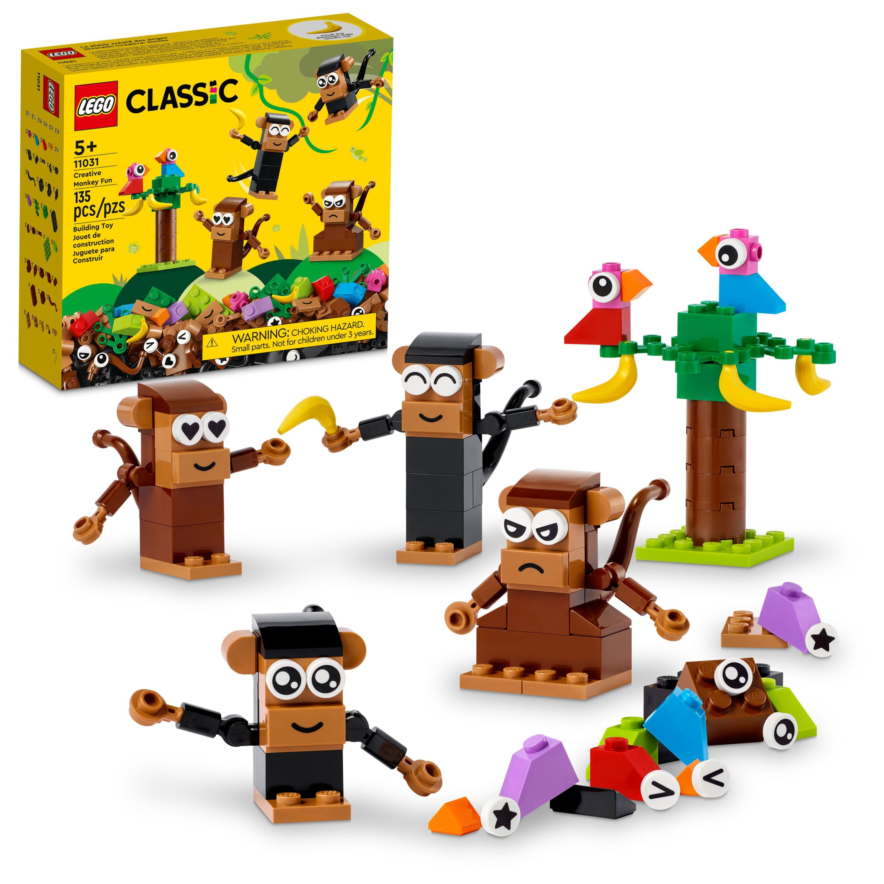 LEGO Classic Creative Monkey Fun 11031 Building Toy Set (135 Pieces) $15.00