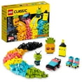 thumbnail image 1 of LEGO Classic Creative Neon Colors Fun Brick Box Set 11027, Building Toy to Create a Car, Pineapple, Alien, Roller Skates, and More Building Ideas for Kids, Boys, Girls Ages 5 Plus Years Old, 1 of 8