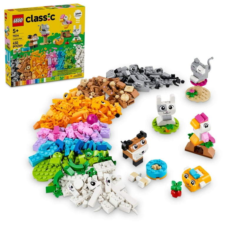 LEGO Classic Creative Pets, Building Brick Animals Toy, Kids Build