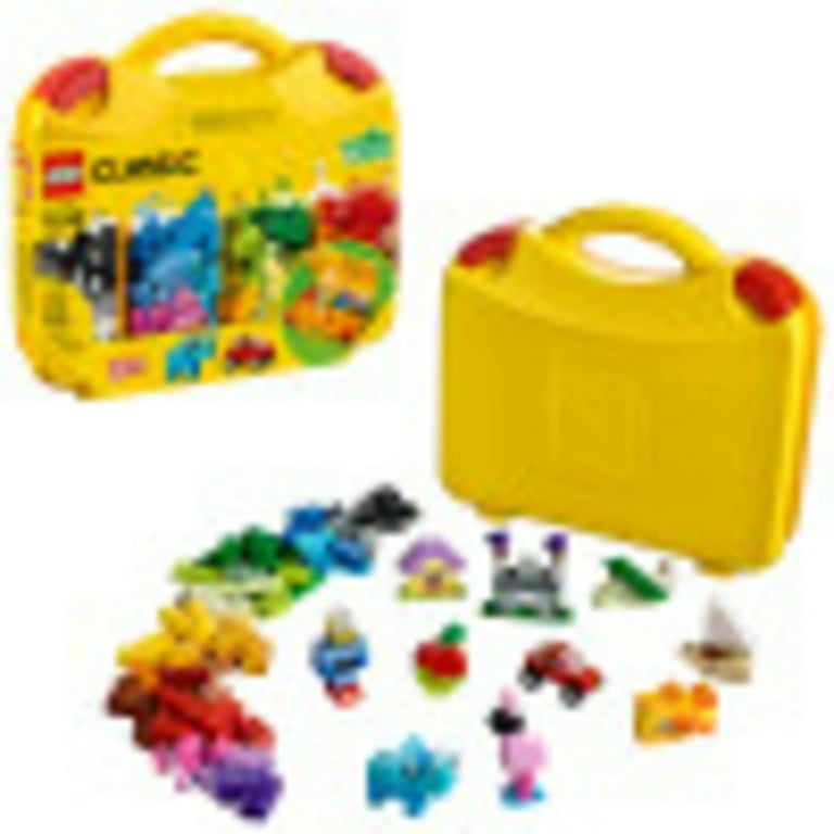 LEGO Classic Creative Suitcase 10713 Includes Sorting Storage Organizer Case with Fun Colorful Building Bricks Preschool Learning Toy for Kids to