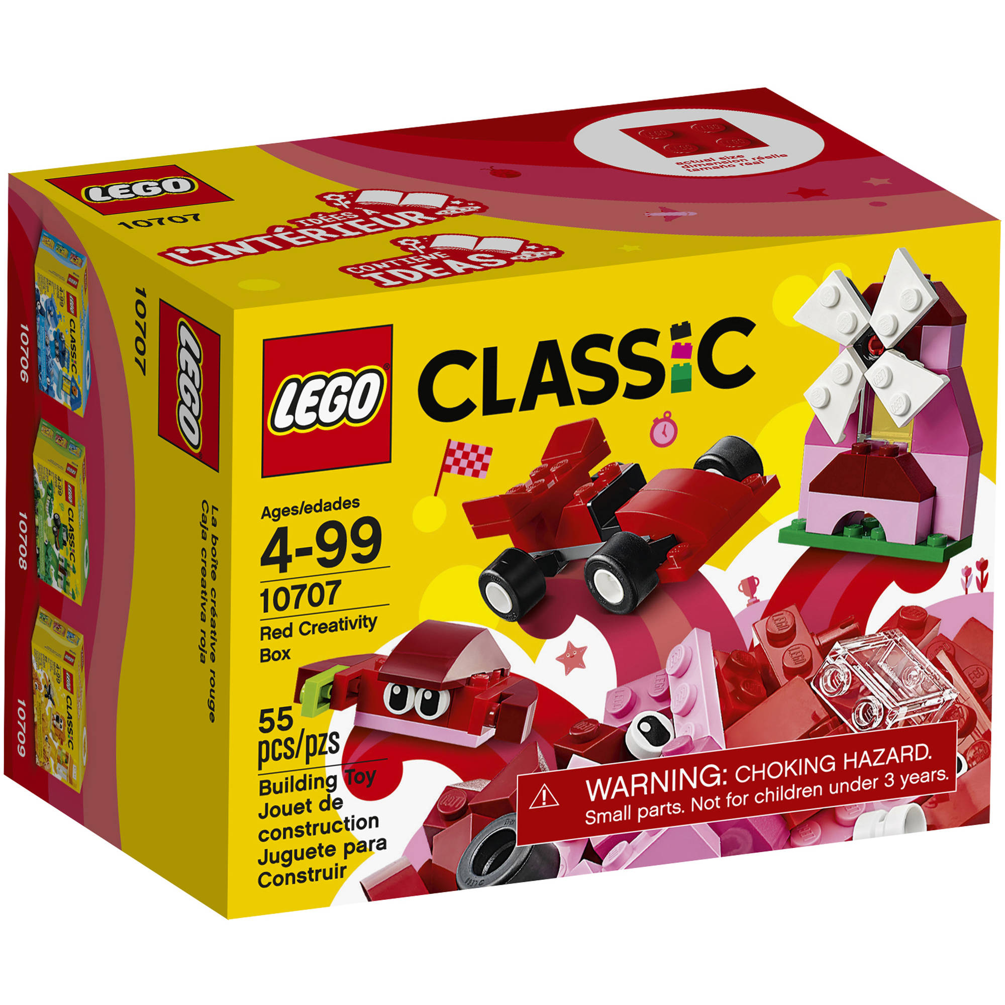 LEGO Classic Creativity Box, Red 10707 (55 Pieces) - image 1 of 8