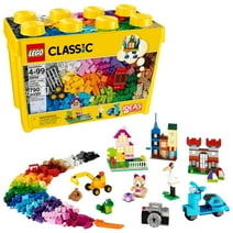 LEGO Classic Large Creative Brick Box 10698 Play and Be Inspired by LEGO Masters, Toy Storage Solution for Home or Classrooms, Interactive Building Toy for Kids, Boys, and Girls