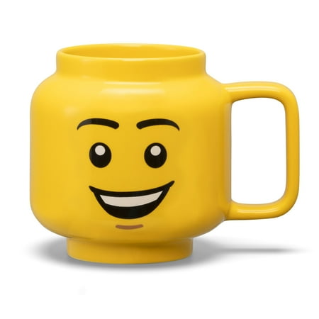 Room Copenhagen - LEGO: Classic Yellow Minifigures Happy Boy Ceramic Mug, 17.9oz