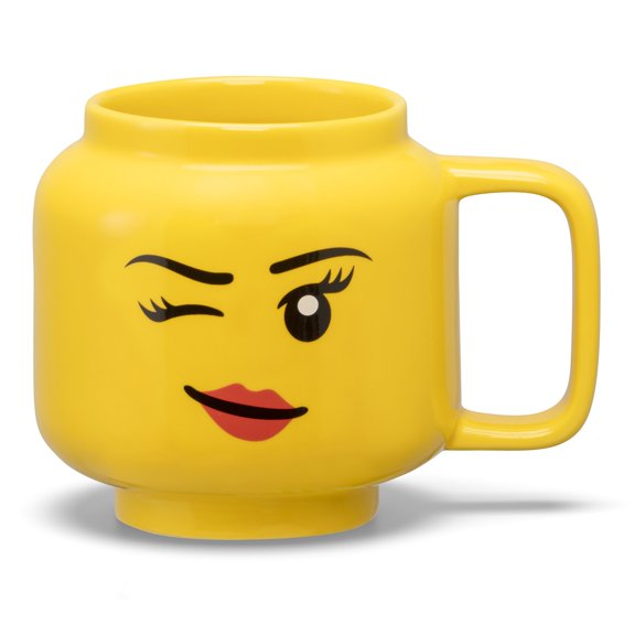LEGO: Classic Yellow Minifigures Winking Girl Ceramic Mug, 8.6oz
