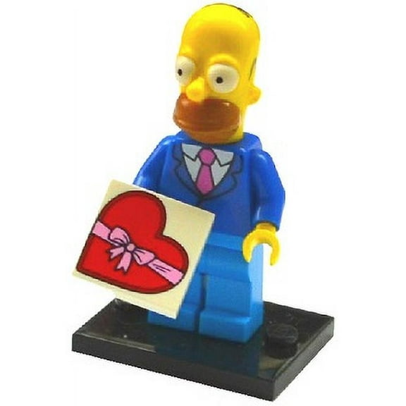 LEGO Collectible The Simpsons Series 2 Homer Simpson with Tie and Jacket Minifigure - Complete Set