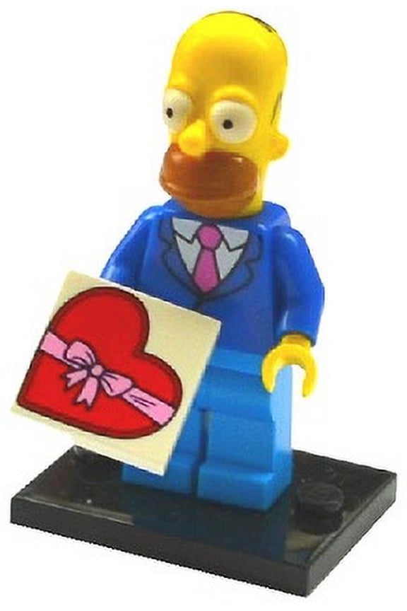 Collectible The Simpsons Series 2 Homer Simpson with Tie and Jacket Minifigure - Complete Set