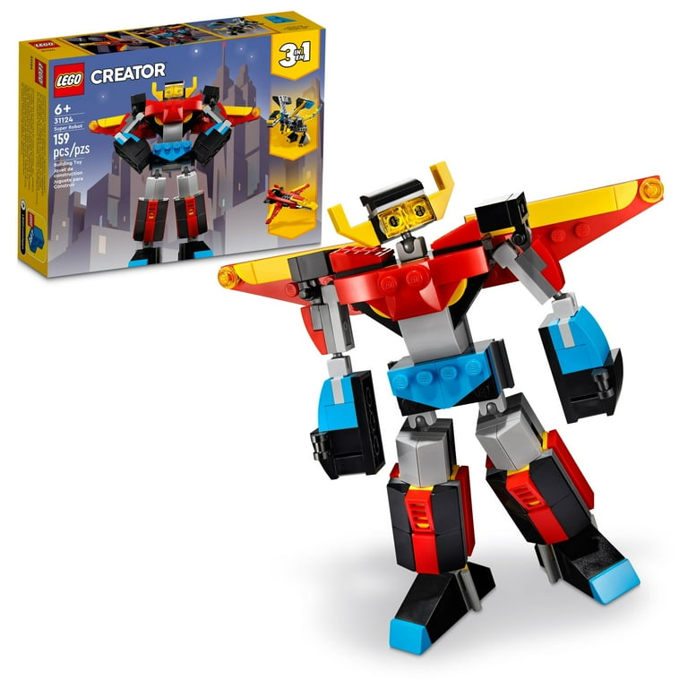 LEGO Creator 3 in 1 Super Robot Building Kit Kids Can Build a Toy Robot or a Toy Dragon or a Model Jet Plane Makes a Creative Gift for Kids Boys