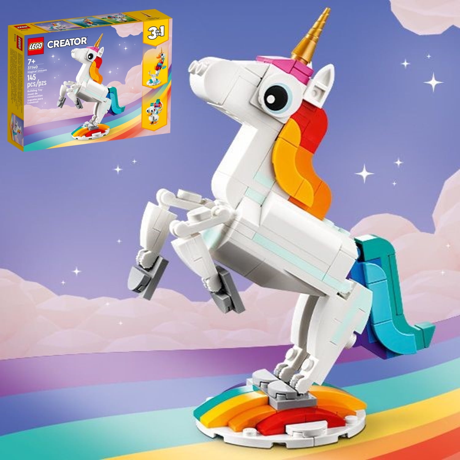 LEGO Creator Multicolored Magical Unicorn Toy Animal Playset