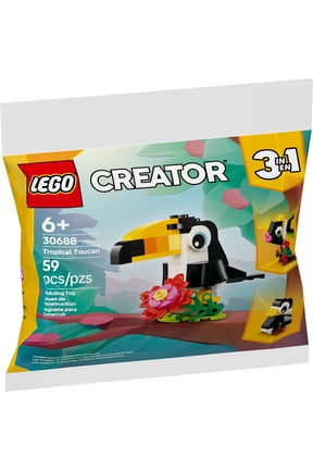 Creator 3 in 1 Tropical Toucan - Transforms from Toucan to Fish to Penguin - Travel Toy for Kids - 30688
