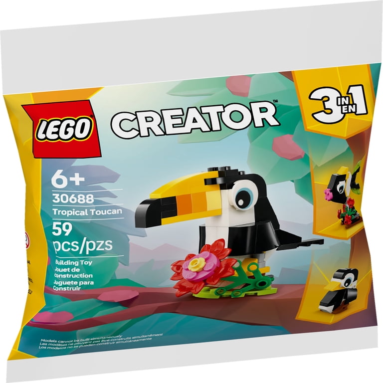 LEGO Tropical Toucan 3 in 1 Building Set with Fish and Penguin LEGO Tropical Toucan 3 in 1 Building Set with Fish and Penguin