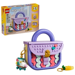 LEGO Creator 3 en 1 Bolso de Moda con Almacenamiento - Juguete de Construcción para Niñas y Niños, Mayores de 8 Años - Incluye 3 Opciones de Construcción - Decoración para Habitación, Estante o Escritorio - Regalo para Cumpleaños - 31391