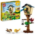 thumbnail interactive-video image 1 of LEGO Creator 3in1 Birdhouse 31143, Birds to Hedgehog to Beehive Set, Forest Animal Figures, Building Toys for Kids Ages 8 Years and Over, Colorful Toy Set, Gift Idea, 1 of 10