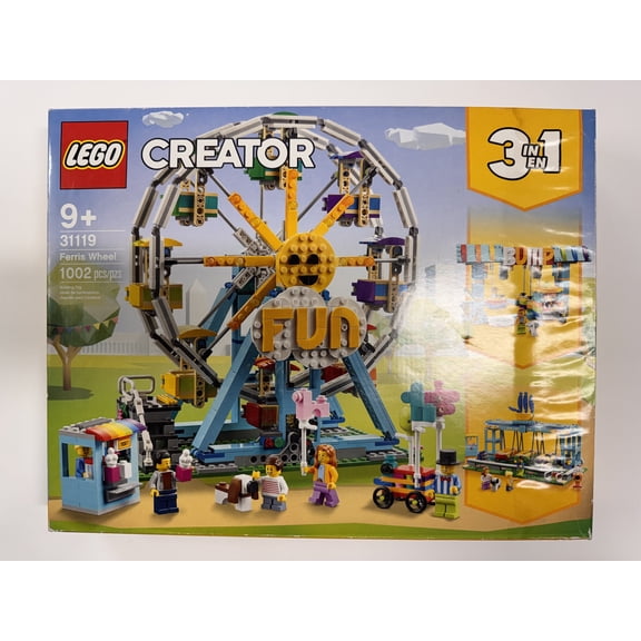 LEGO Creator 3in1 Ferris Wheel 31119 Building Toy with 5 Minifigures (1,002 Pieces)