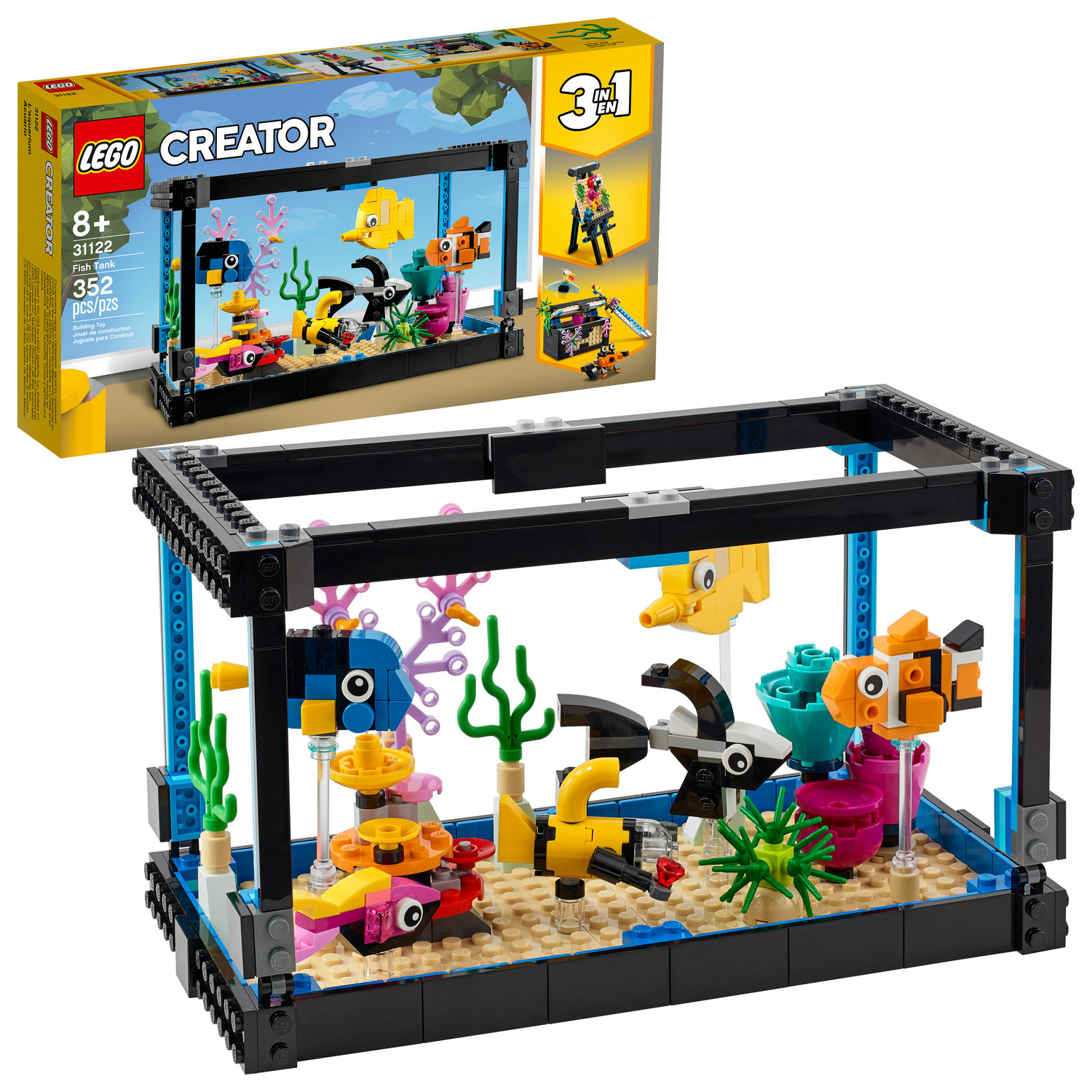 LEGO Creator 3in1 Fish Tank 31122 BuildingToy; Great Gift for Kids (352 Pieces) - image 1 of 10