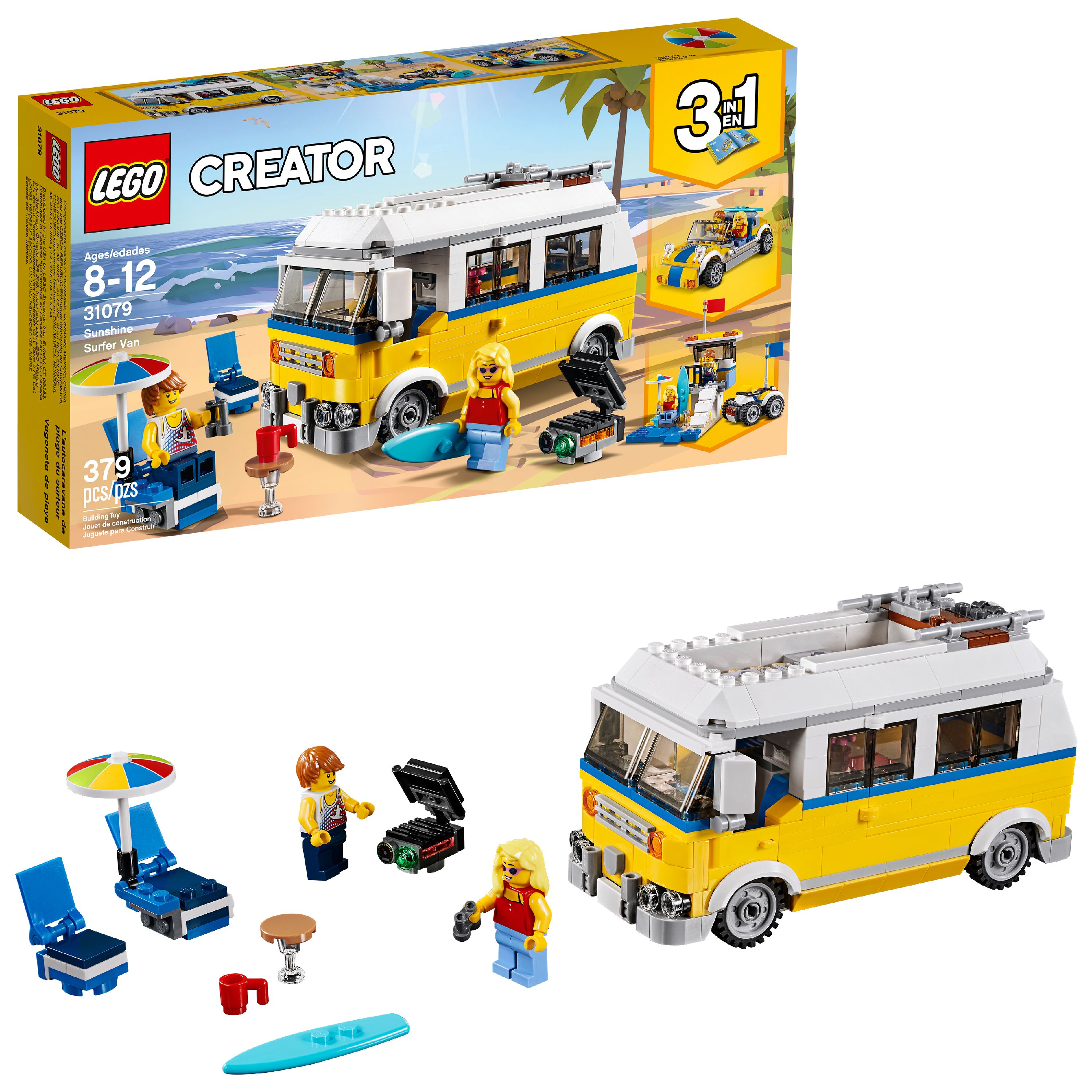 LEGO Creator 3in1 Sunshine Surfer Van 31079 Building Set - image 1 of 7