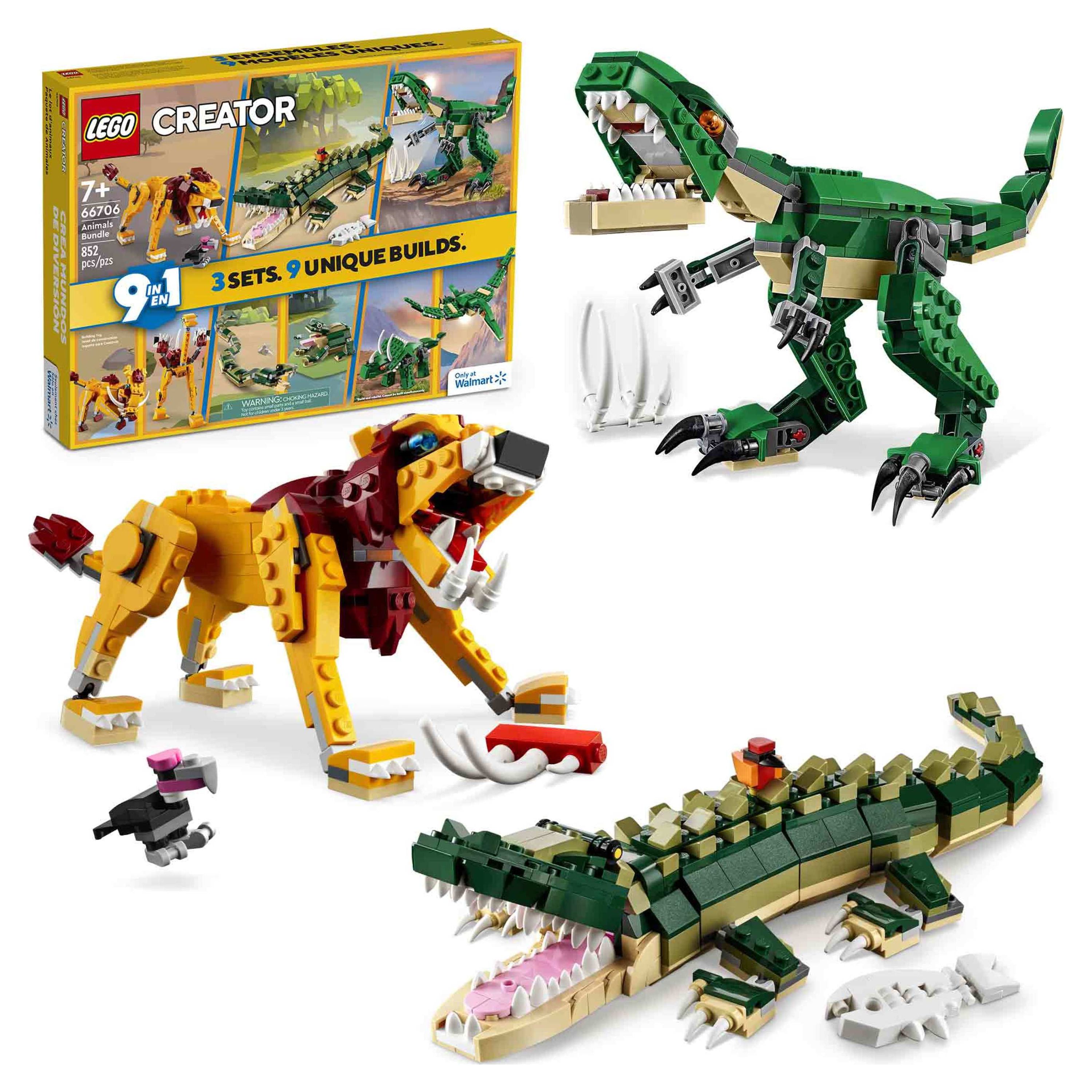 LEGO Creator Animals Bundle Walmart Exclusive includes 3 different 3in1 builds 66706 - image 1 of 7