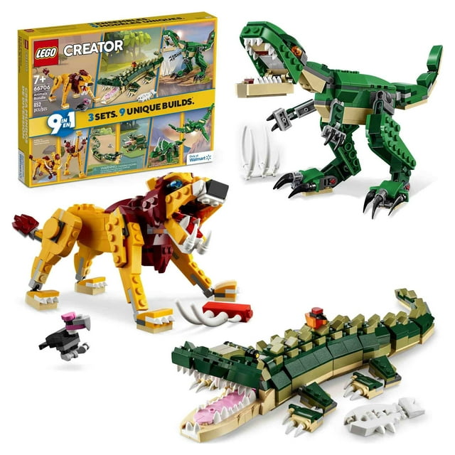 LEGO Creator Animals Bundle Walmart Exclusive includes 3 different 3in1 builds 66706