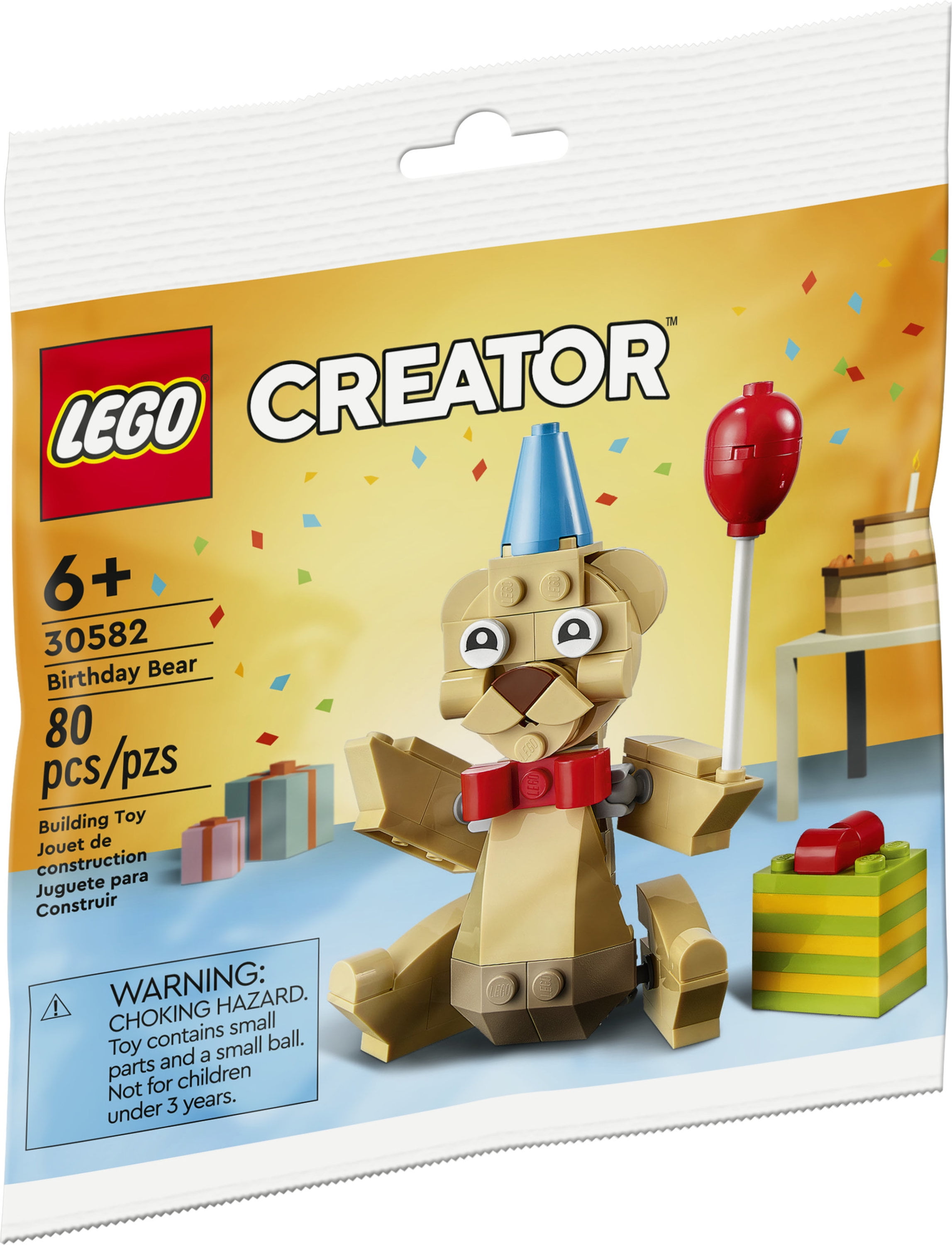 LEGO Creator Easy Creative Building Teddy Kit Set for Young Kids Birthday Bear 30582 with Bricks Walmart