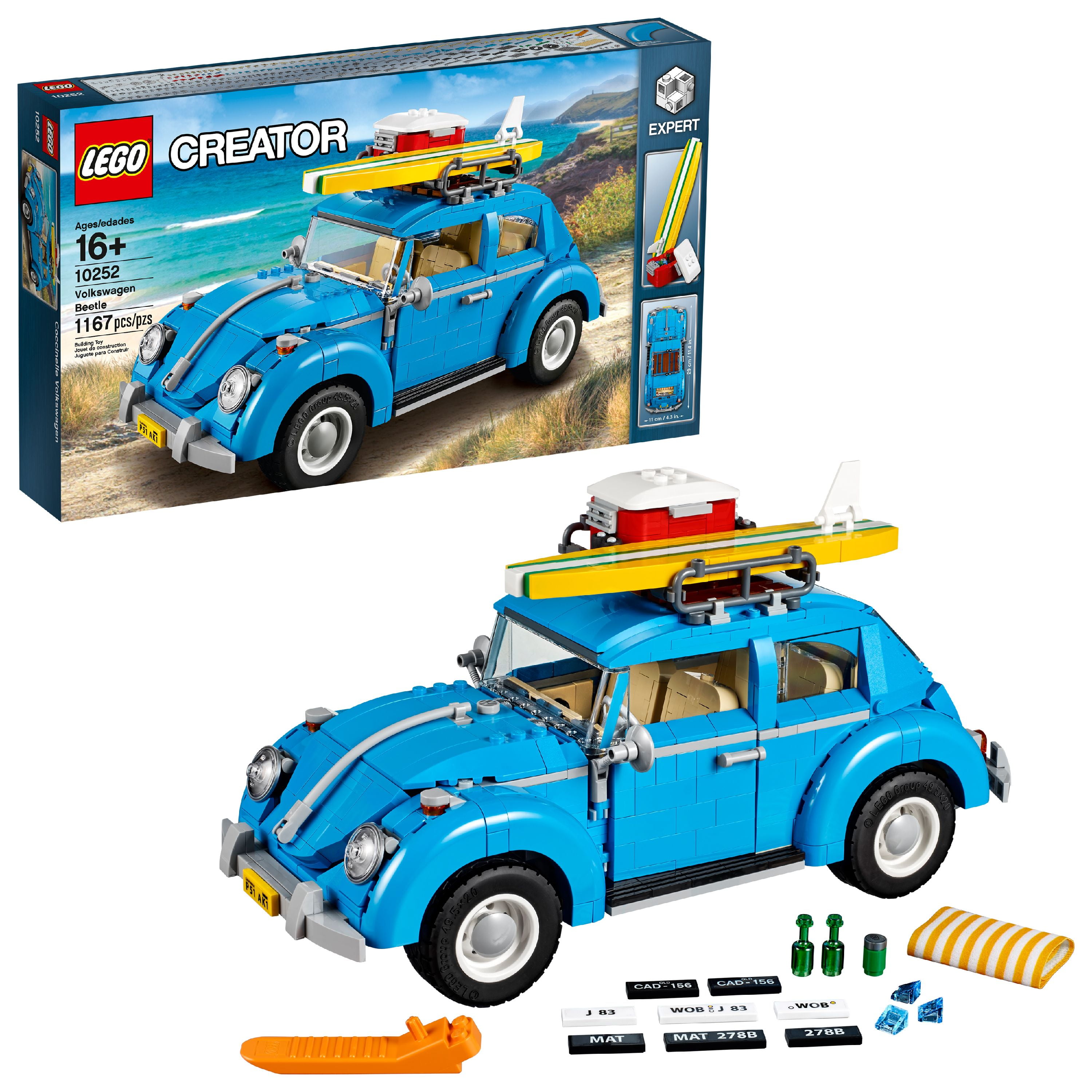 by Alvorlig Smigre LEGO Creator Expert Volkswagen Beetle 10252 - Walmart.com