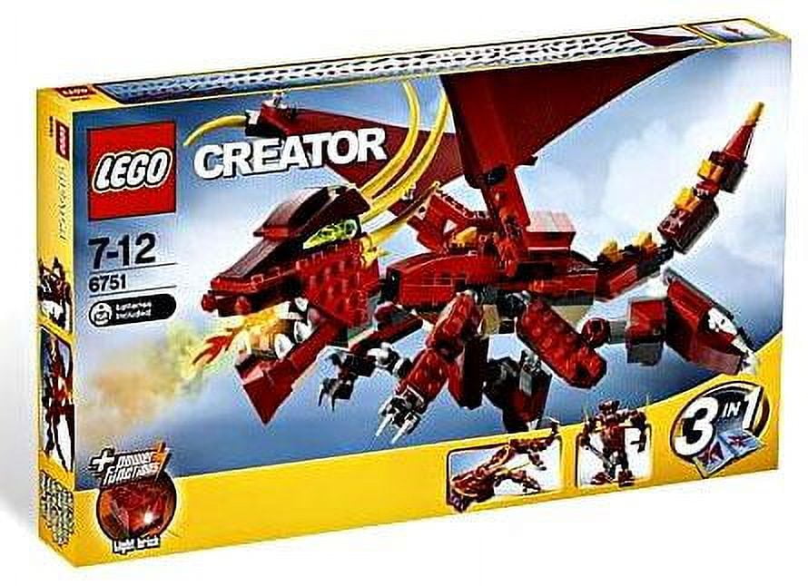 LEGO Creator Cool Creation Idea: Fiery Legend Set #6751, 3-in-1