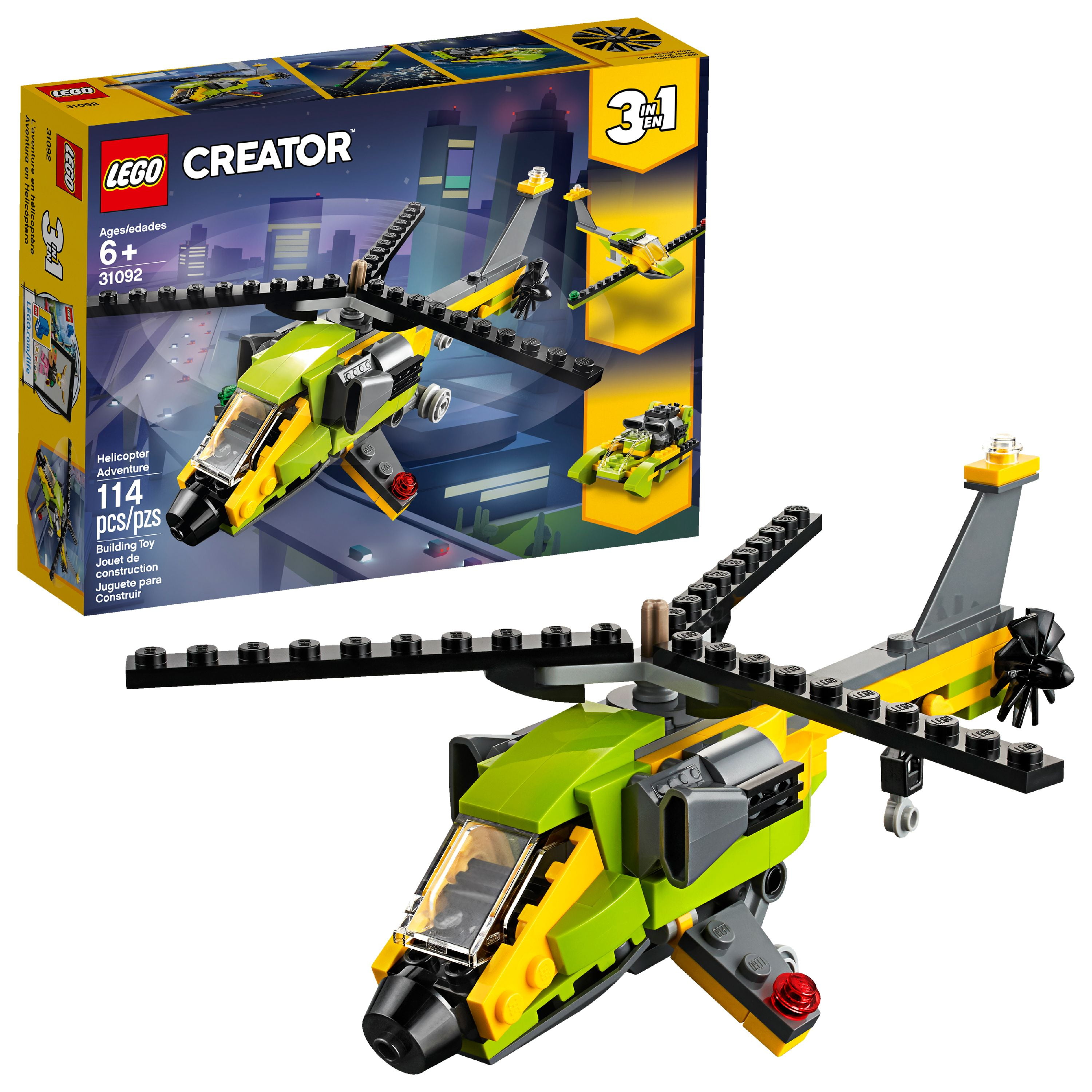 bibliotekar tonehøjde kradse LEGO Creator Helicopter Adventure 31092 - Walmart.com