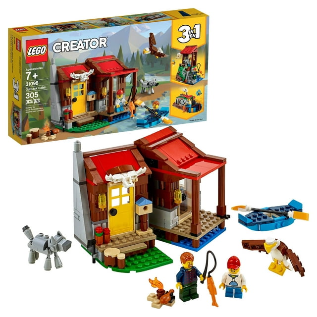 LEGO Creator Outback Cabin 31098 Toy Building Kit (305 Pieces)