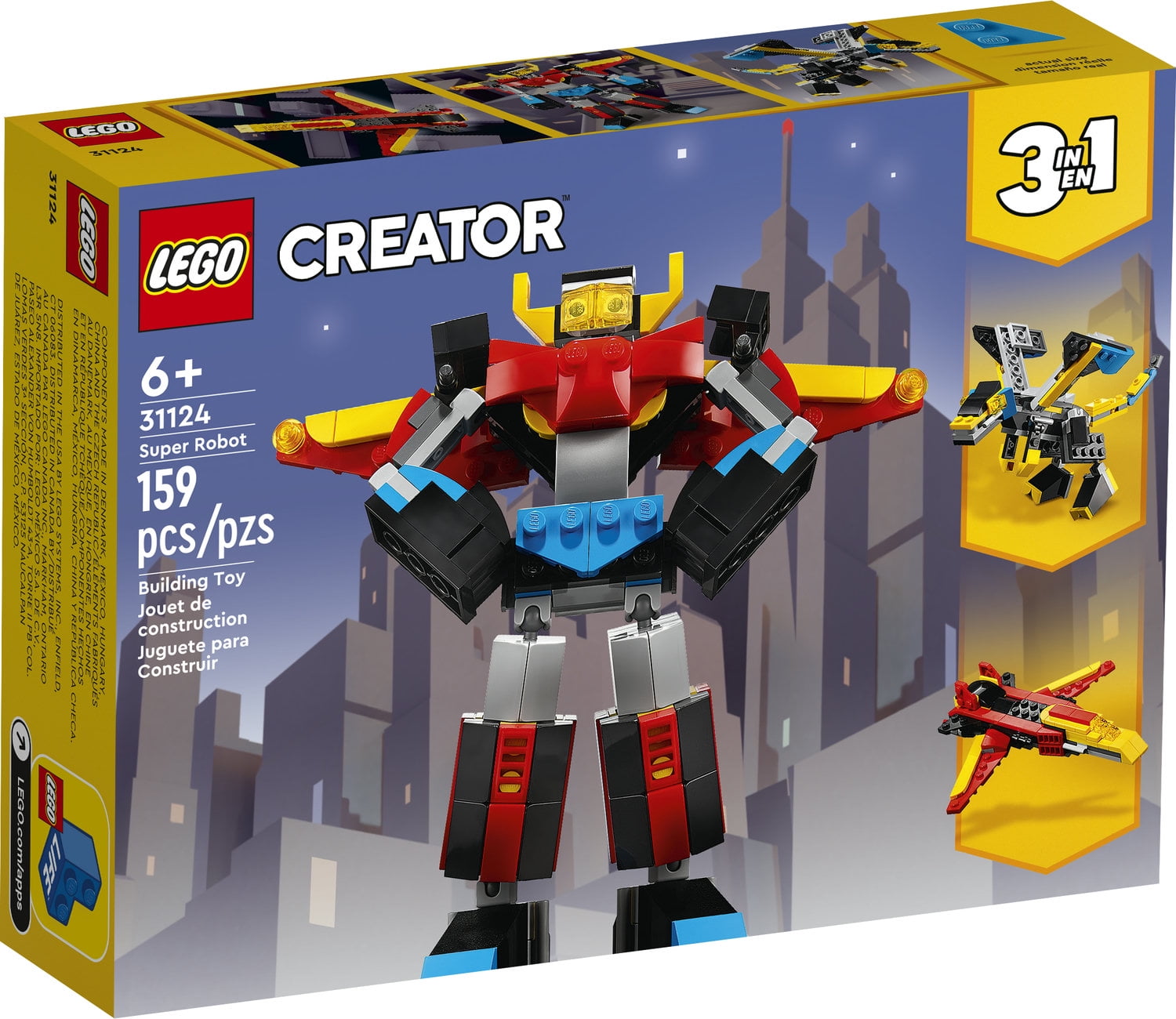 kontroversiel beslutte usikre LEGO Creator Super Robot 31124 - Walmart.com