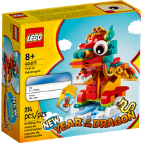 LEGO Customer Driven Products Year of the Dragon Interlocking Block Building Sets