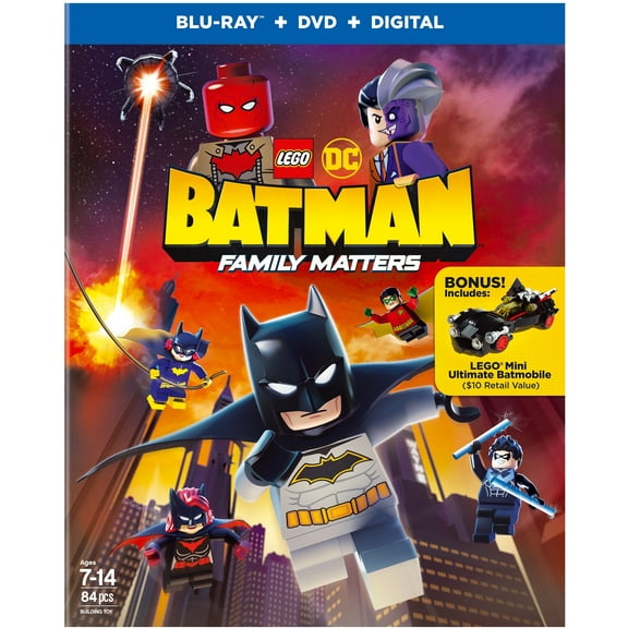 LEGO DC: Batman: Family Matters w/ LEGO Batmobile Premium (Blu-ray) (Blu-ray + DVD + Digital HD + Toy) [Blu-ray]