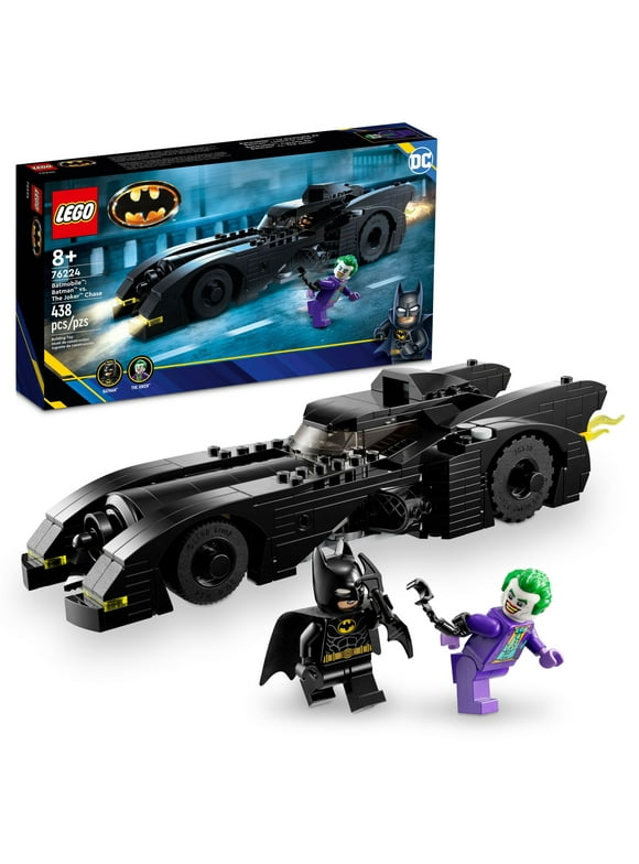 LEGO DC Batmobile: Batman vs. The Joker Chase 76224 Building Toy Set, this DC Super Hero Toy Features Batman's Iconic Vehicle with Weapons and a Minifigure Compatible Cockpit, DC Gift for 8 Year Olds