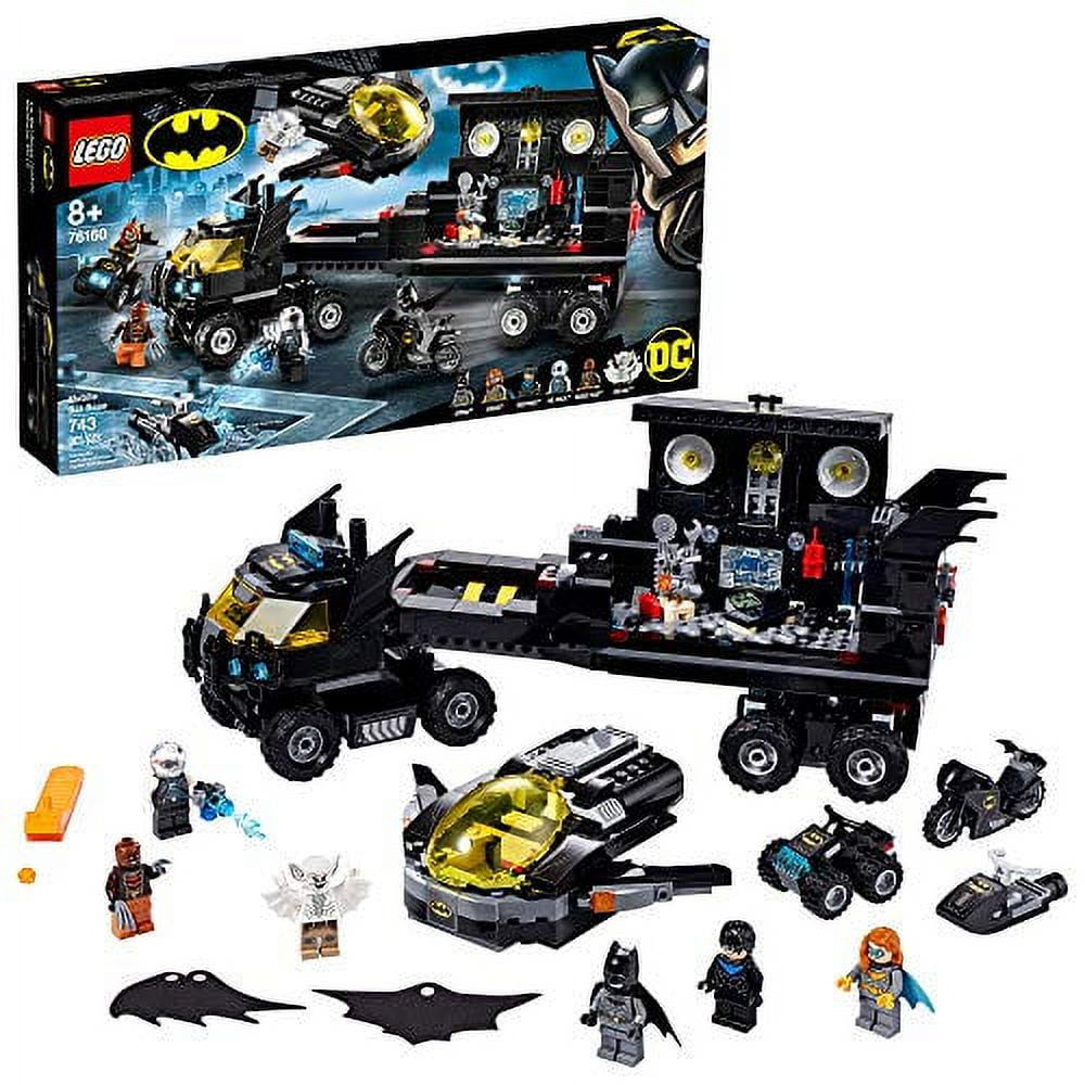 LEGO DC Mobile Bat Base 76160 Batman Building Toy, Gotham City