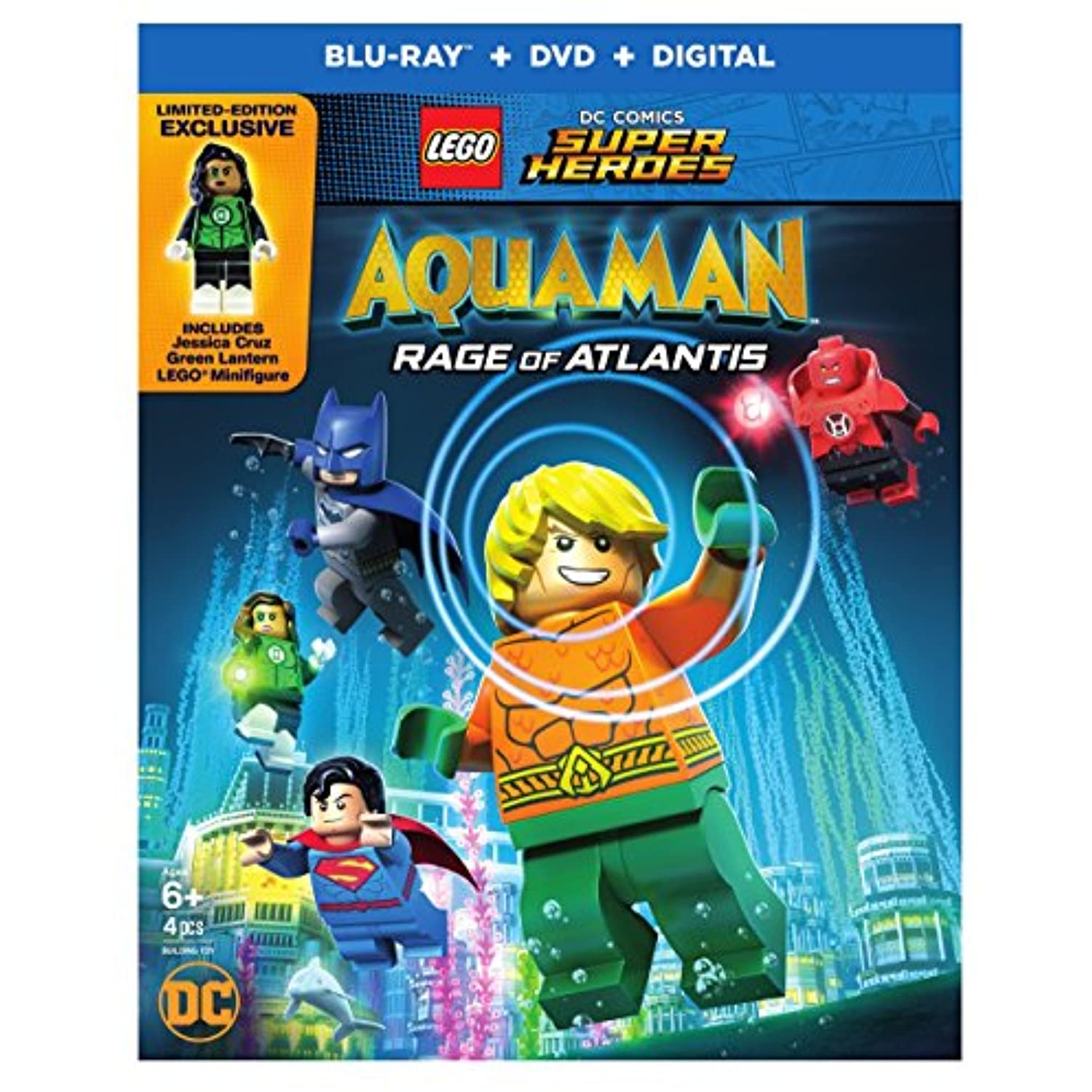LEGO DC Super Heroes: Aquaman: Rage of Atlantis (w/mini figurine) (Blu-ray)