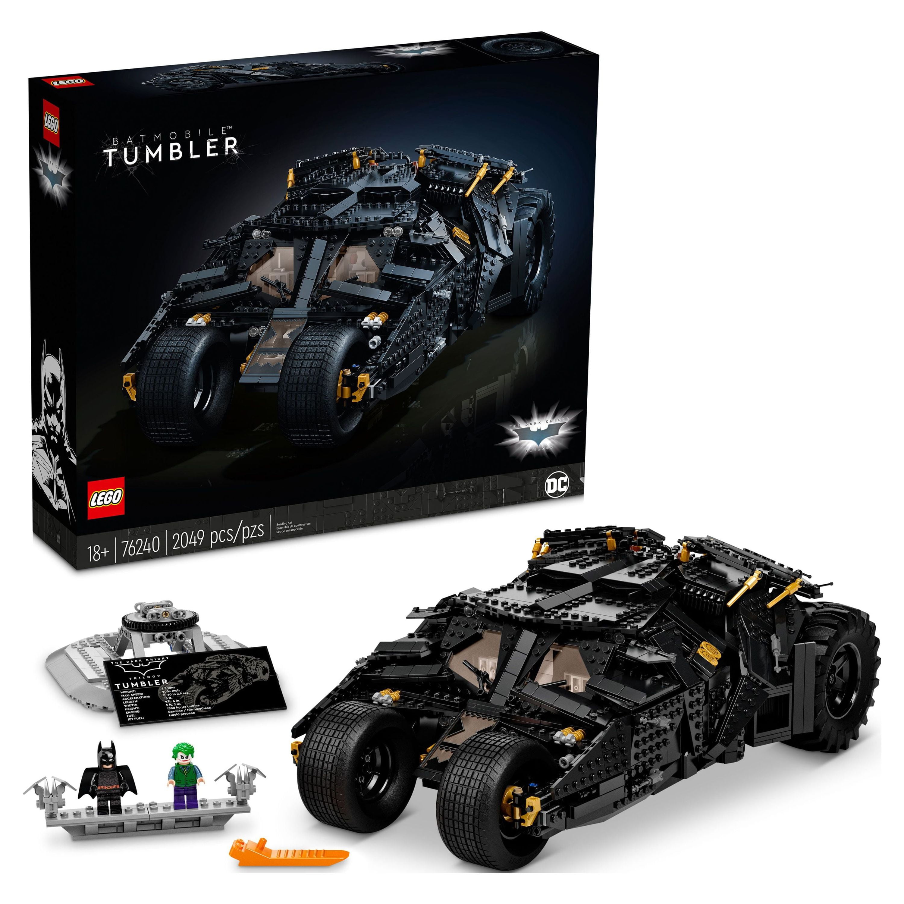 LEGO DC THE Batman Batmobile Tumbler 76240 Building Kit (2,049 Pieces)