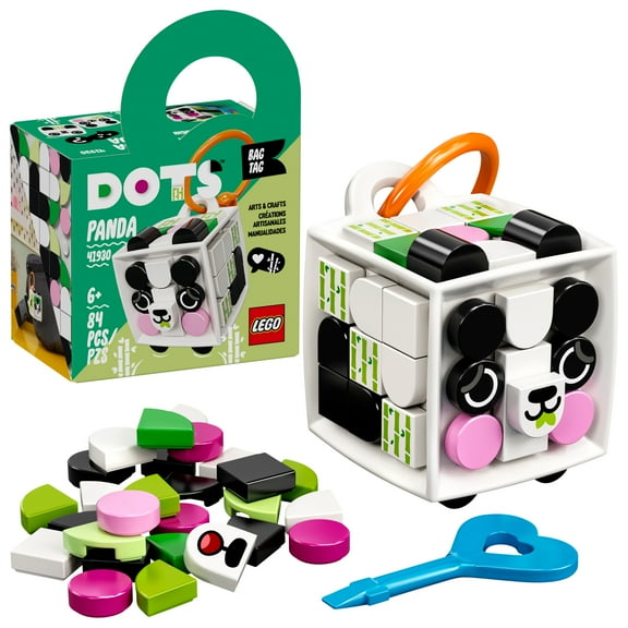 LEGO DOTS Bag Tag Panda 41930 DIY Craft Decorations Kit (84 Pieces)
