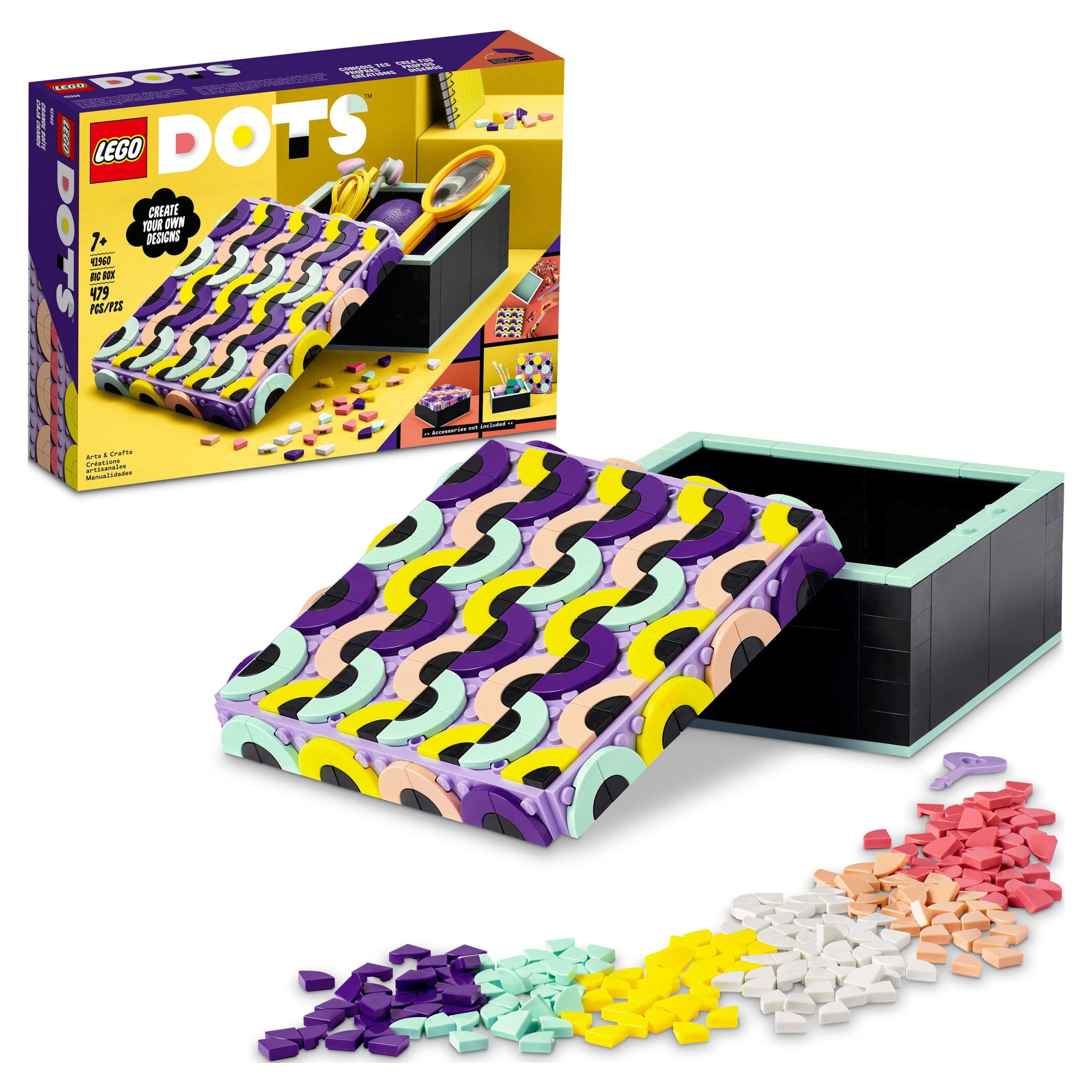 LEGO DOTS Big Box 41960 Arts and Crafts Set for Kids Aged 6 Plus
