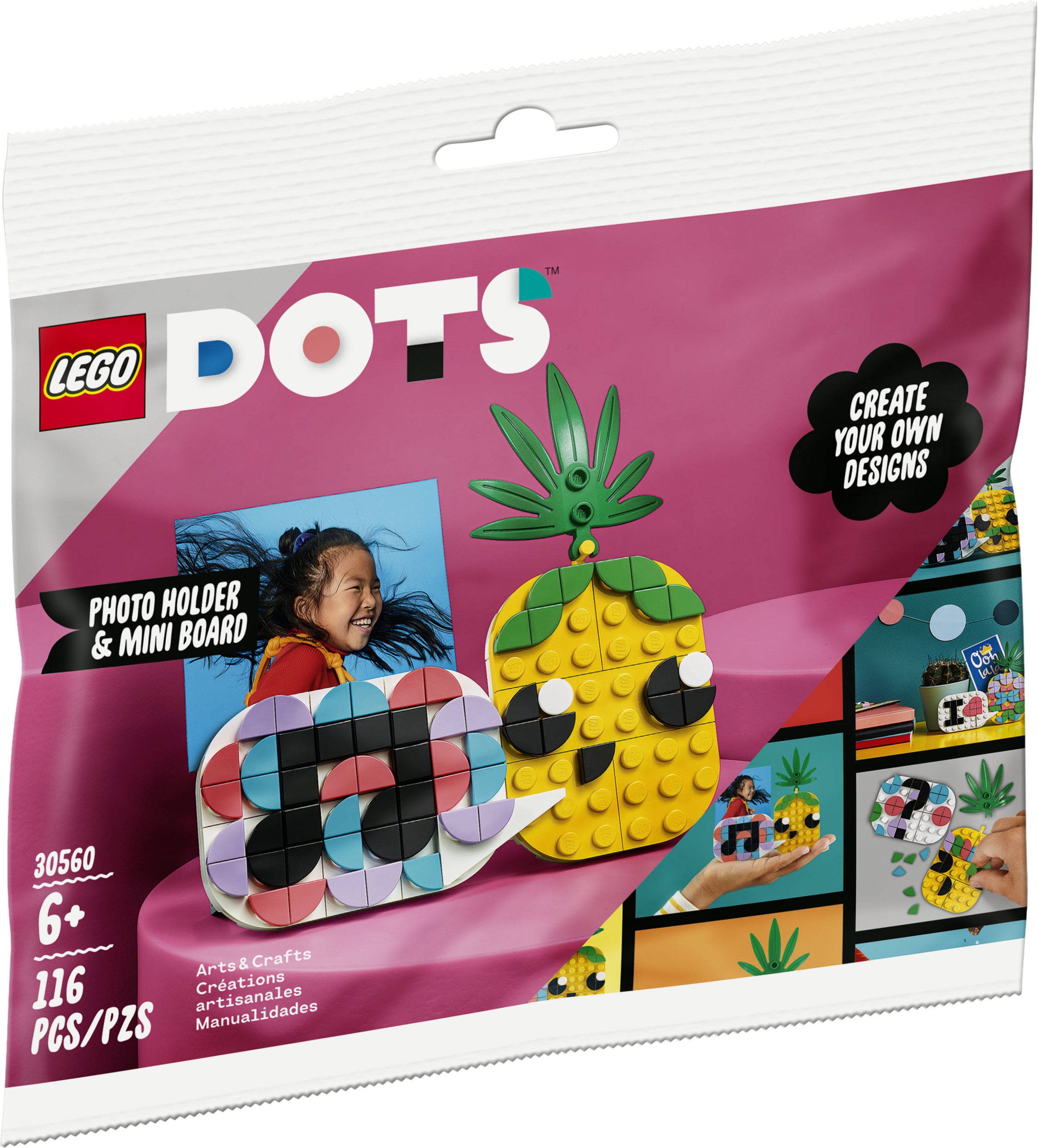 LEGO DOTS Pineapple Photo Holder and Mini Board 30560 - Walmart.com