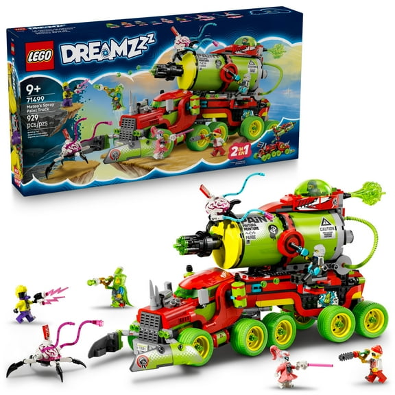 LEGO DREAMZzz Mateos Spray Paint Truck Building Toy for Kids - Pretend Play Set & 5 Toy Figures for Boys & Girls, Ages 9+ - Toy Truck With 2 Building Modes - Gift Idea for Birthdays - 71499