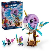 LEGO DREAMZzz Izzie's Narwhal Hot-Air Balloon Deep-Sea Animal Toy, Save Bunchu from a Grimspawn, Transforming Whale Figure for Kids, Bunny Toy for Boys and Girls 7 Years Old and Up, 71472