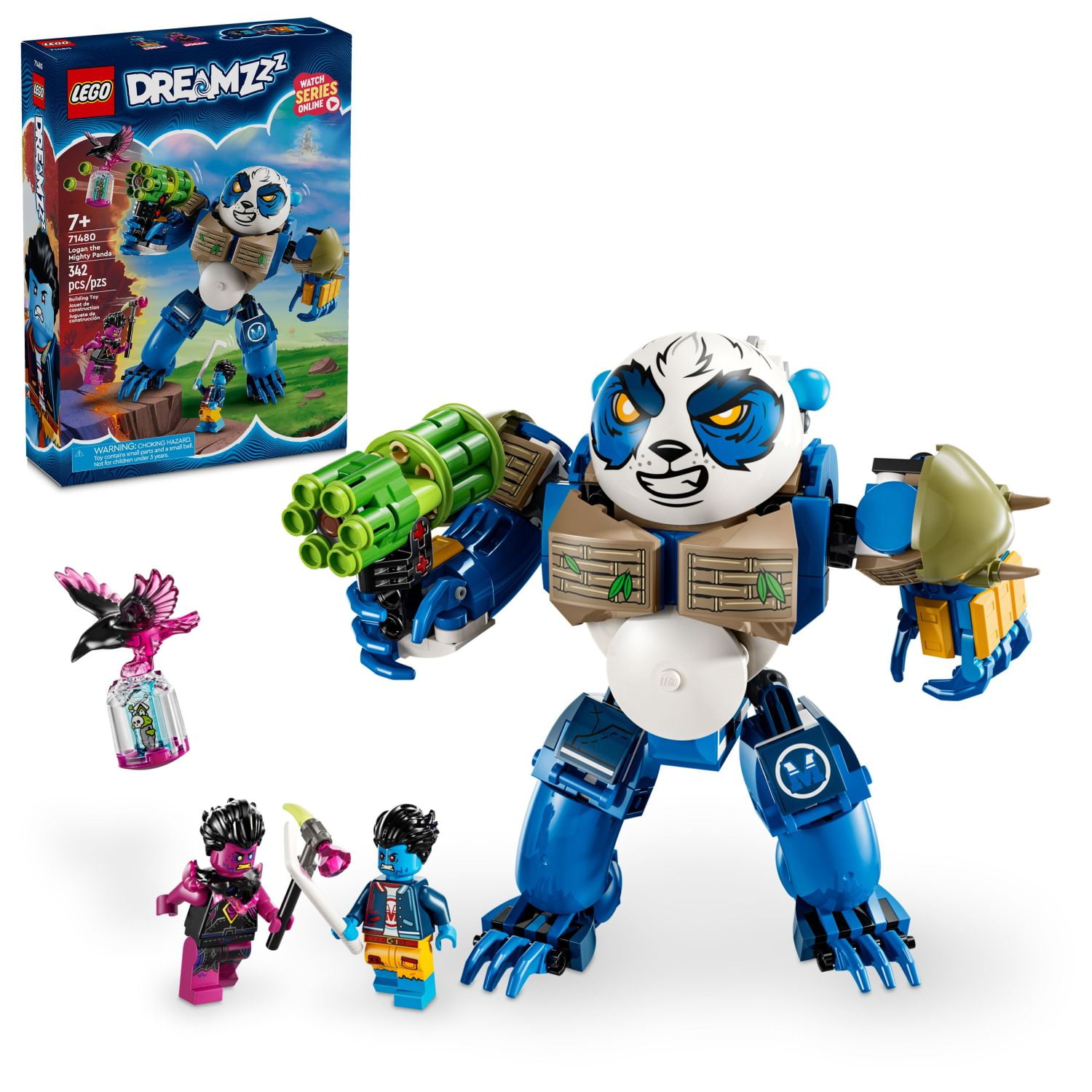 lilzorn Free Shipping! LEGO DREAMZzz Logan the Mighty Panda Rebuildable