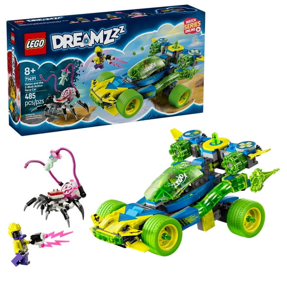 LEGO DREAMZzz Mateo and the Z-Blob Action Race Car Toy - Building Toy for Kids, Boys and Girls, Ages 8+ - Fantasy Toy Car for Pretend Play - Gift Idea for Birthdays - 71491