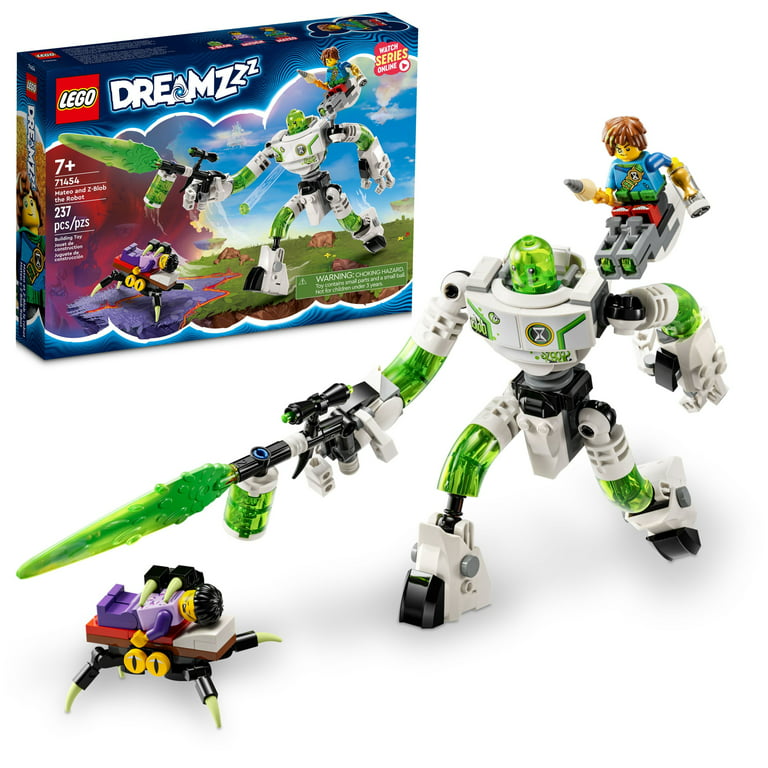 LEGO DREAMZzz Mateo and Z-Blob the Robot 71454 Building Toy Set, 2-in 1  Build Transforms Z-Blob to a Robot, Great Gift for Grandchildren or Kids  Ages