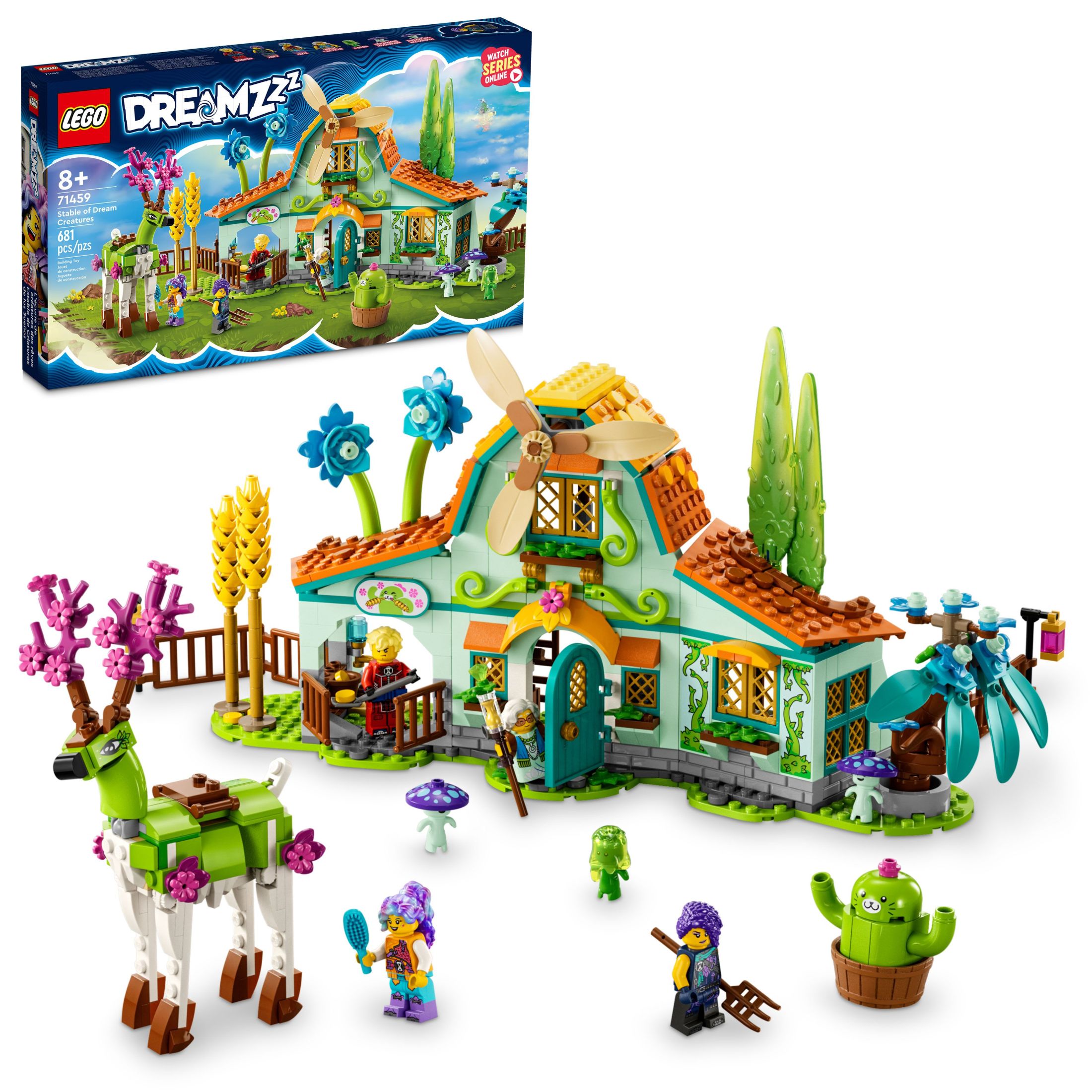 LEGO DREAMZzz Stable of Dream Creatures 71459 Fantasy Animal Toy for Kids,  2 Building Options to Create Mythical Flying Pegasus or Forest Guardian,  Unique Gift for 8+ Year Olds - Walmart.com