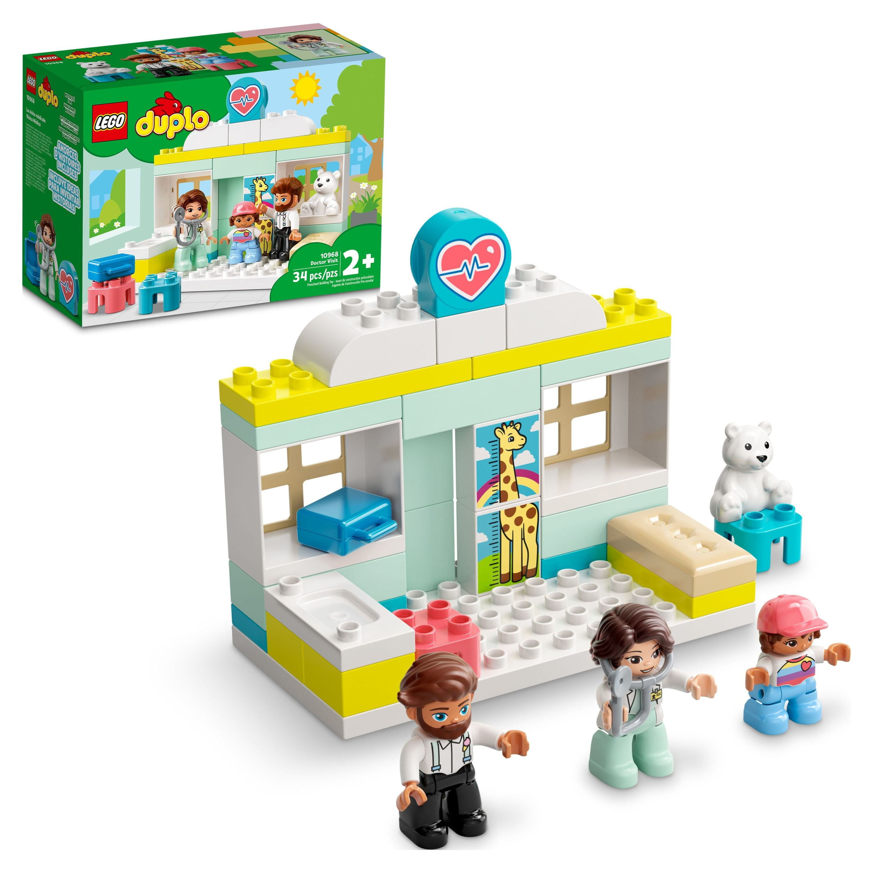 LEGO DUPLO Doctor Visit 10968 - Large Bricks Building Set, Educational  Early Learning Toy, Includes Doctor, Father, and Child Figures, Great  Development Gift for Toddlers, Girls, and Boys 2+ Years Old 